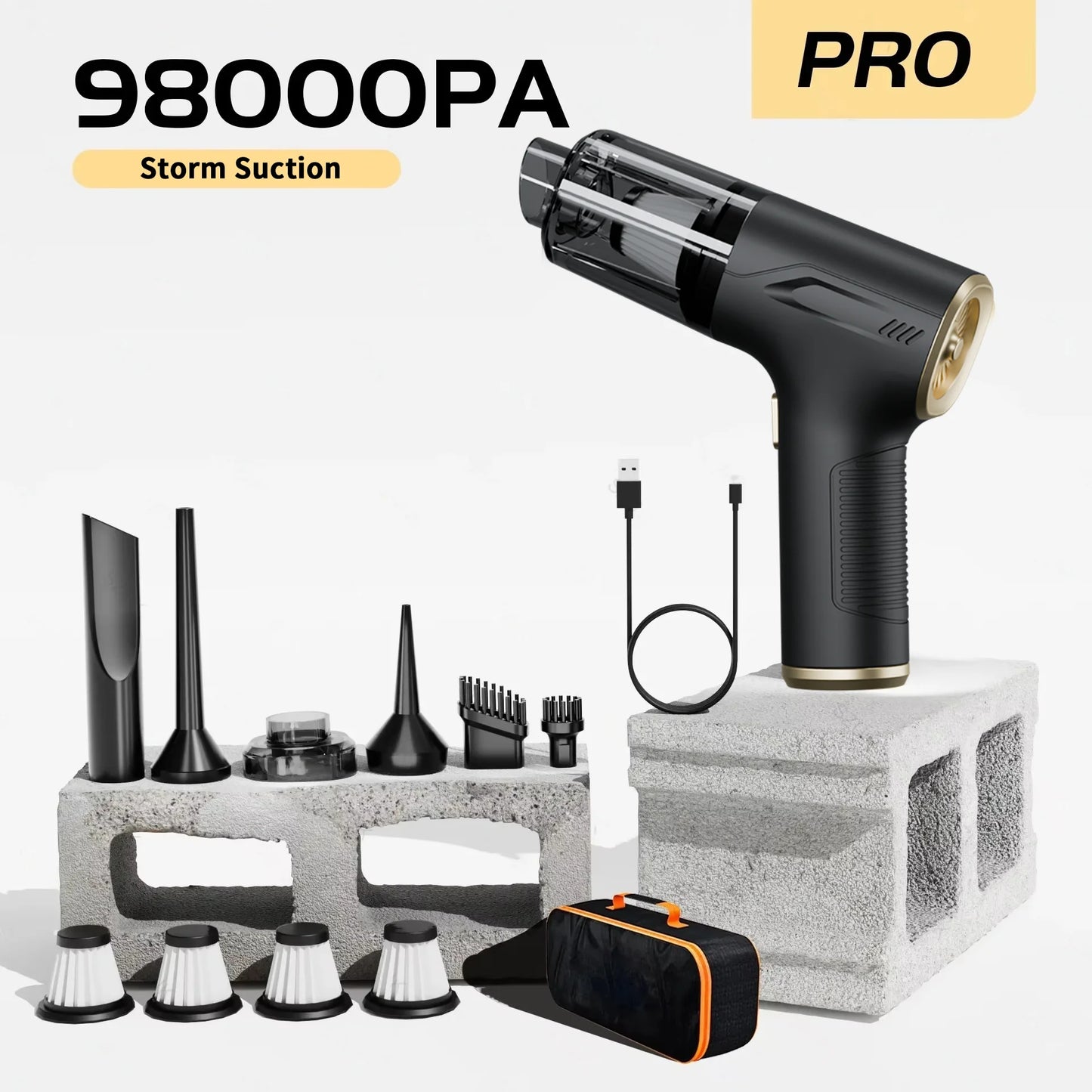 Powerful Cordless Car Vacuum Cleaner™